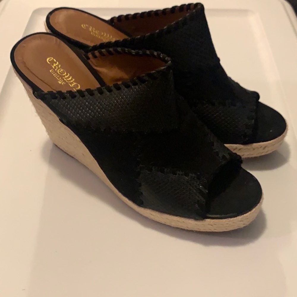 Crown Vintage Wedge Mules